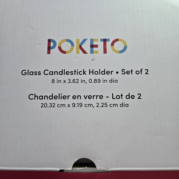Poketo glass candlestick holder - Picture 3 of 3